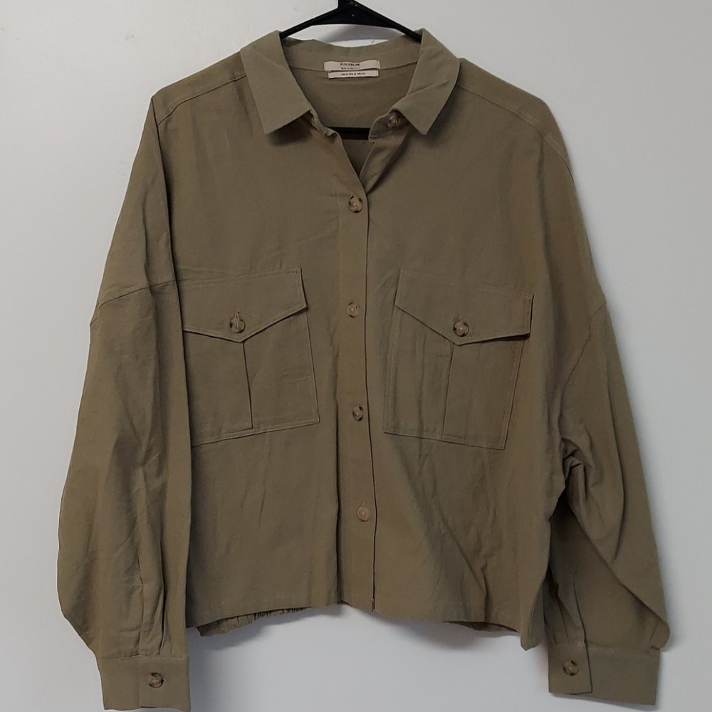 Forest Green Military Top